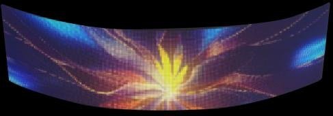 Transparent LED Display - Holographic transparent film effect