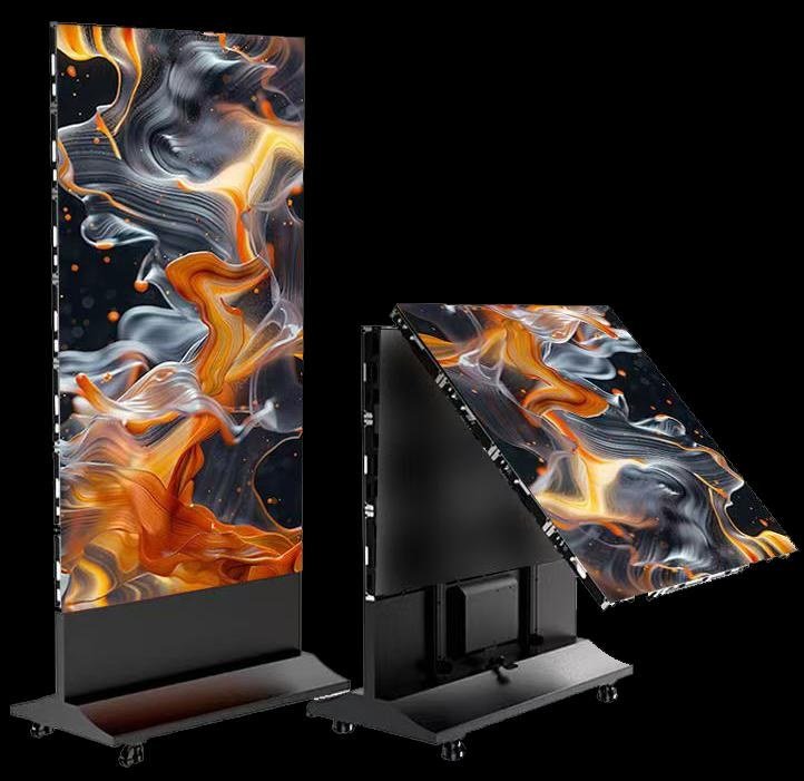 LED Poster Display - Slim freestanding poster screen