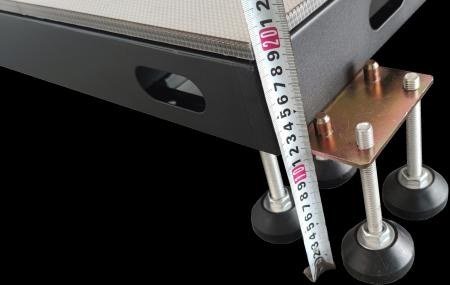 Interactive LED Floor Display - Adjustable floor support structure