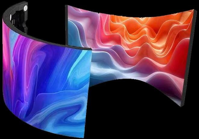 Flexible LED Display - Wave-shaped display surface