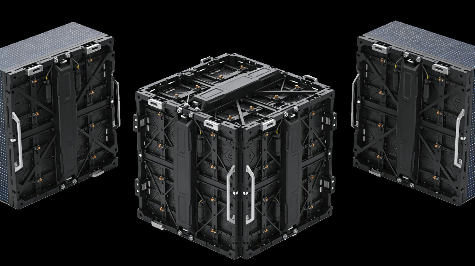 Cube LED Display - Multi-sided cabinet assembly