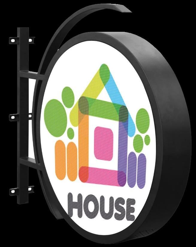 Logo LED Screen - Custom round logo screen