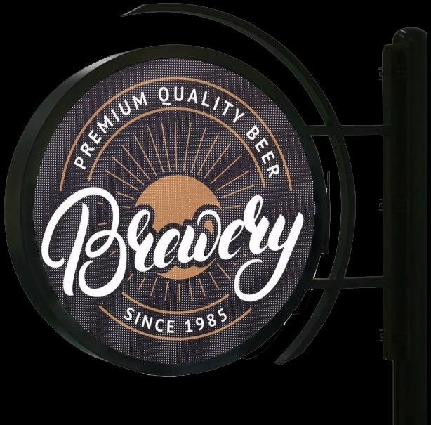 Logo LED Screen - Full-color logo display effect