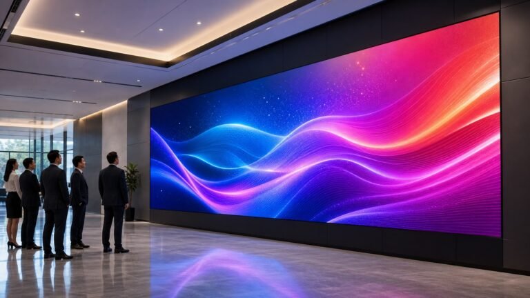 Indoor fine pitch LED video wall installation