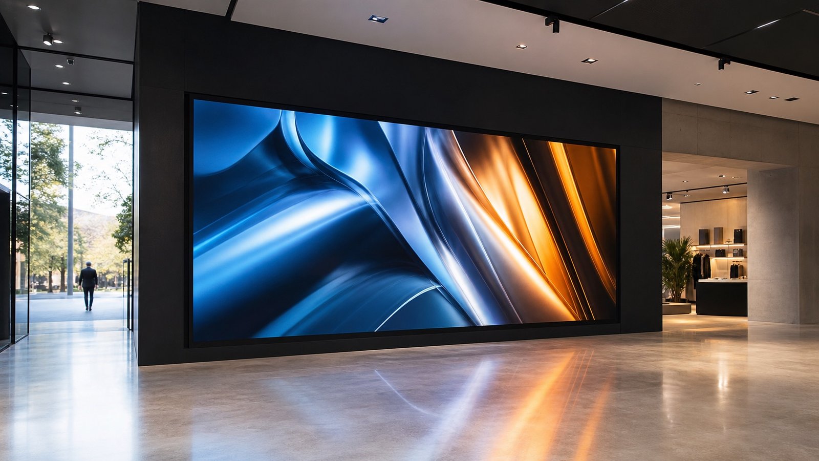 Indoor LED video wall case example