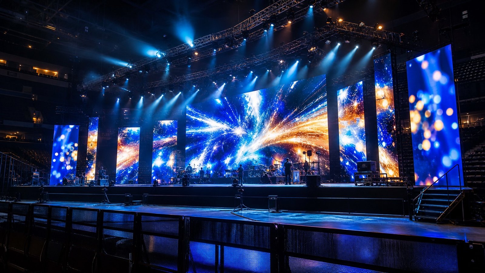 Rental LED stage wall case example