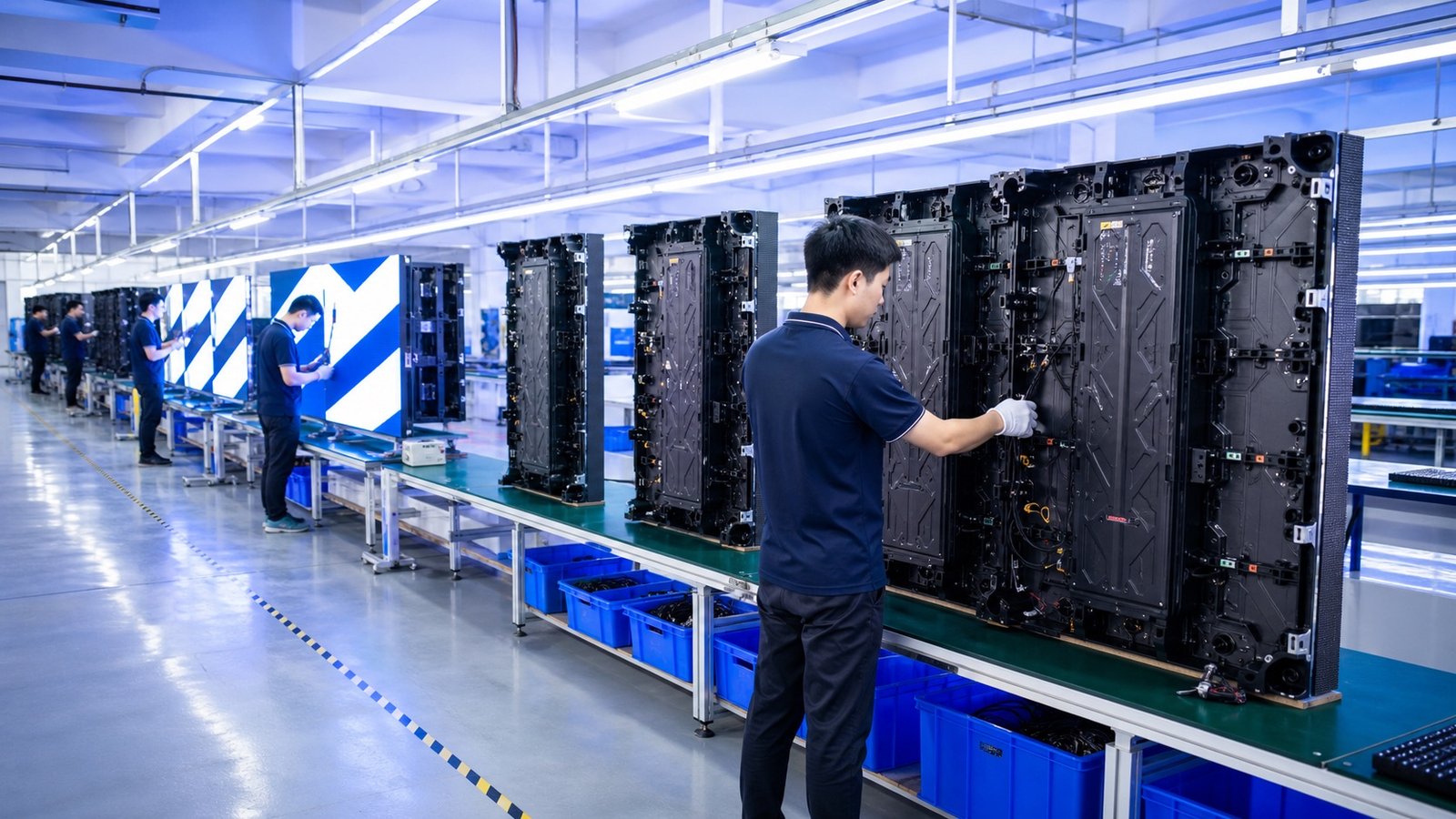 LED display factory quality control